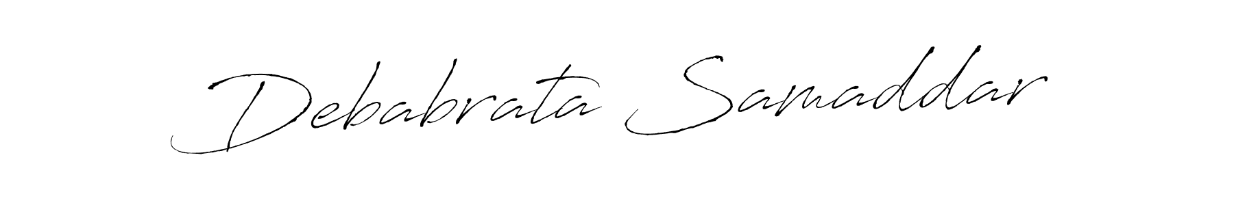 How to make Debabrata Samaddar name signature. Use Antro_Vectra style for creating short signs online. This is the latest handwritten sign. Debabrata Samaddar signature style 6 images and pictures png