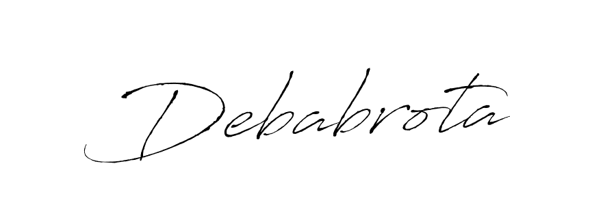 Design your own signature with our free online signature maker. With this signature software, you can create a handwritten (Antro_Vectra) signature for name Debabrota. Debabrota signature style 6 images and pictures png