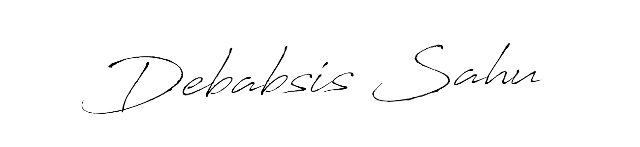 Make a beautiful signature design for name Debabsis Sahu. With this signature (Antro_Vectra) style, you can create a handwritten signature for free. Debabsis Sahu signature style 6 images and pictures png