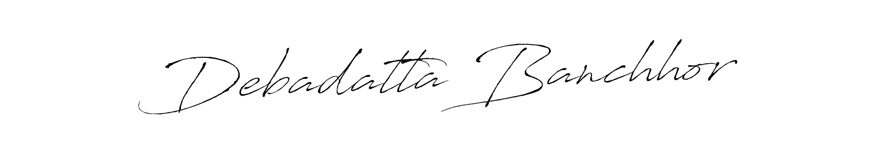How to make Debadatta Banchhor name signature. Use Antro_Vectra style for creating short signs online. This is the latest handwritten sign. Debadatta Banchhor signature style 6 images and pictures png