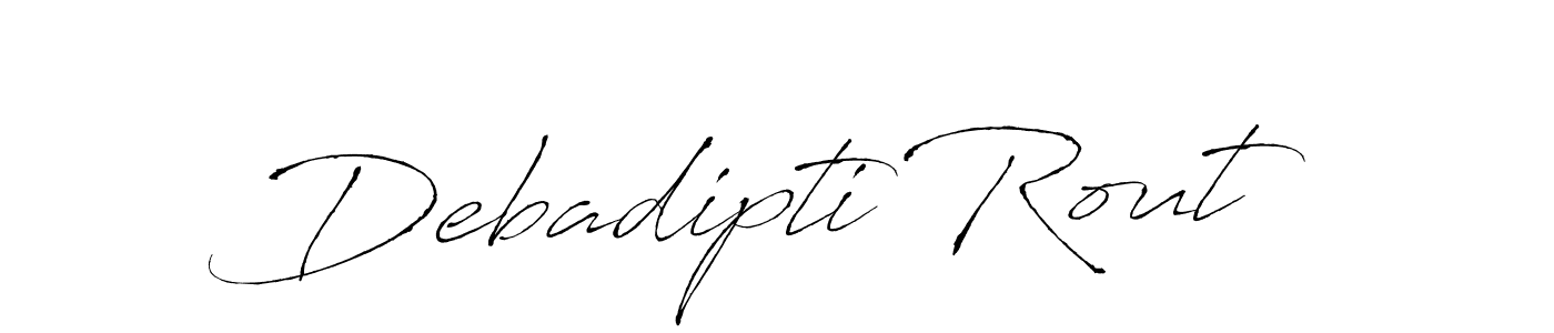 Make a beautiful signature design for name Debadipti Rout. With this signature (Antro_Vectra) style, you can create a handwritten signature for free. Debadipti Rout signature style 6 images and pictures png