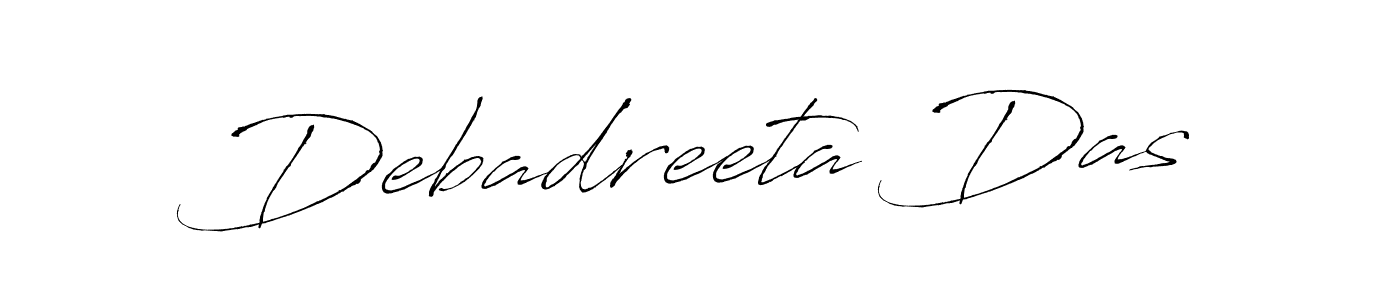 Make a beautiful signature design for name Debadreeta Das. With this signature (Antro_Vectra) style, you can create a handwritten signature for free. Debadreeta Das signature style 6 images and pictures png