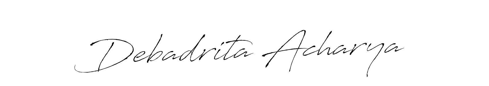 You can use this online signature creator to create a handwritten signature for the name Debadrita Acharya. This is the best online autograph maker. Debadrita Acharya signature style 6 images and pictures png