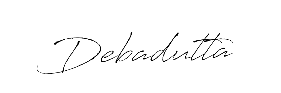 Make a beautiful signature design for name Debadutta. With this signature (Antro_Vectra) style, you can create a handwritten signature for free. Debadutta signature style 6 images and pictures png
