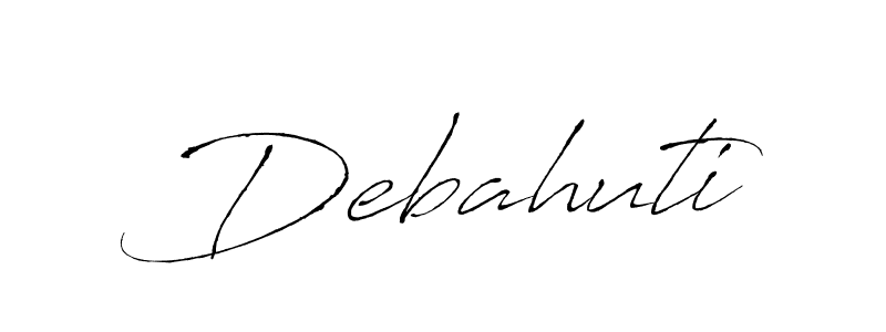 It looks lik you need a new signature style for name Debahuti. Design unique handwritten (Antro_Vectra) signature with our free signature maker in just a few clicks. Debahuti signature style 6 images and pictures png