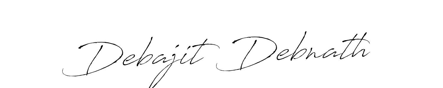 Make a beautiful signature design for name Debajit Debnath. With this signature (Antro_Vectra) style, you can create a handwritten signature for free. Debajit Debnath signature style 6 images and pictures png