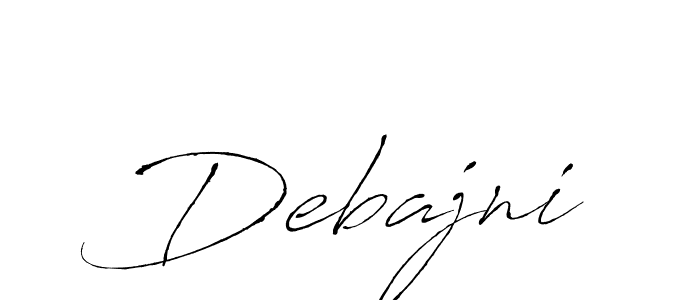 Debajni stylish signature style. Best Handwritten Sign (Antro_Vectra) for my name. Handwritten Signature Collection Ideas for my name Debajni. Debajni signature style 6 images and pictures png