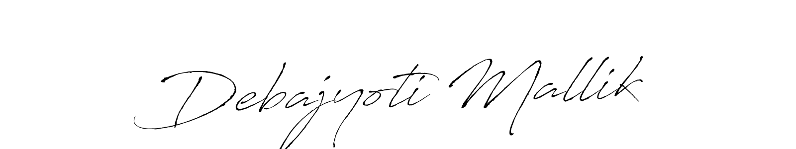 Create a beautiful signature design for name Debajyoti Mallik. With this signature (Antro_Vectra) fonts, you can make a handwritten signature for free. Debajyoti Mallik signature style 6 images and pictures png