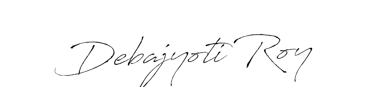 How to make Debajyoti Roy name signature. Use Antro_Vectra style for creating short signs online. This is the latest handwritten sign. Debajyoti Roy signature style 6 images and pictures png