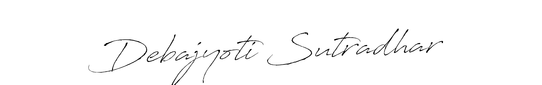 Use a signature maker to create a handwritten signature online. With this signature software, you can design (Antro_Vectra) your own signature for name Debajyoti Sutradhar. Debajyoti Sutradhar signature style 6 images and pictures png