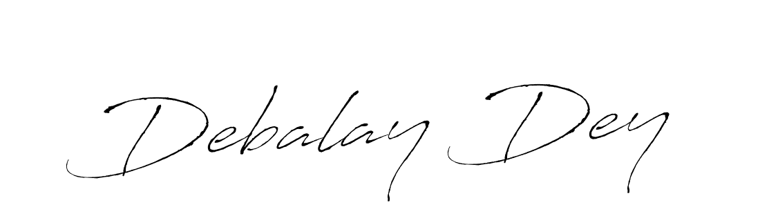 Make a beautiful signature design for name Debalay Dey. With this signature (Antro_Vectra) style, you can create a handwritten signature for free. Debalay Dey signature style 6 images and pictures png