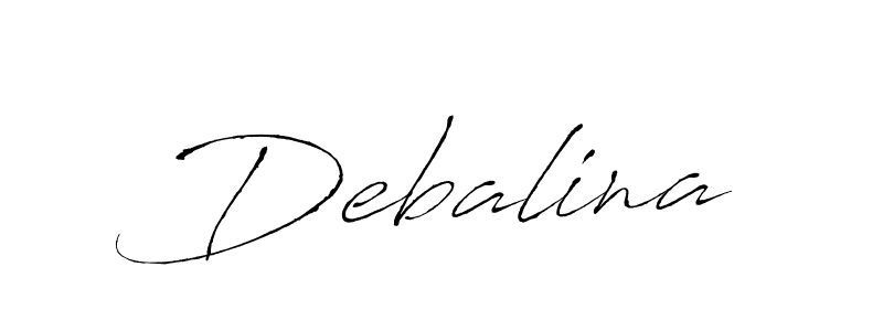 Create a beautiful signature design for name Debalina. With this signature (Antro_Vectra) fonts, you can make a handwritten signature for free. Debalina signature style 6 images and pictures png