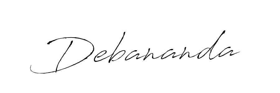 You should practise on your own different ways (Antro_Vectra) to write your name (Debananda) in signature. don't let someone else do it for you. Debananda signature style 6 images and pictures png