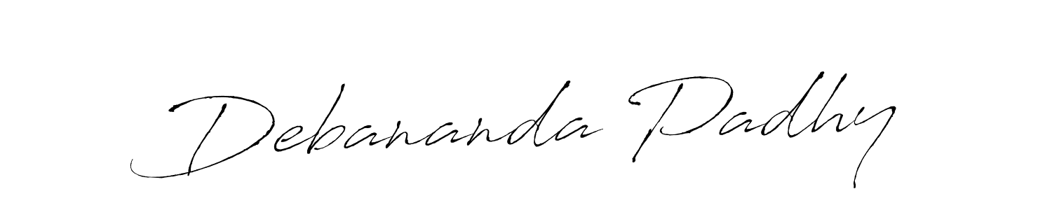 Design your own signature with our free online signature maker. With this signature software, you can create a handwritten (Antro_Vectra) signature for name Debananda Padhy. Debananda Padhy signature style 6 images and pictures png