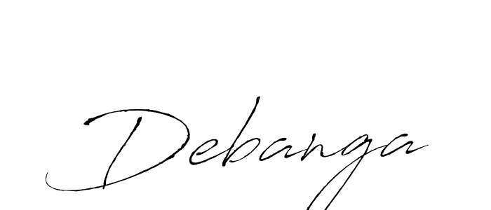 Use a signature maker to create a handwritten signature online. With this signature software, you can design (Antro_Vectra) your own signature for name Debanga. Debanga signature style 6 images and pictures png