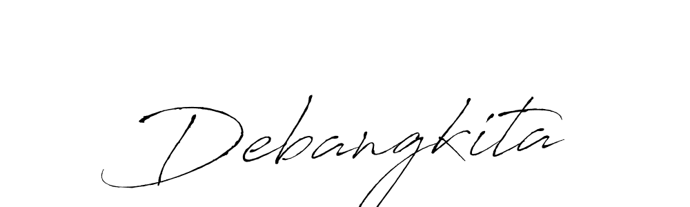 Debangkita stylish signature style. Best Handwritten Sign (Antro_Vectra) for my name. Handwritten Signature Collection Ideas for my name Debangkita. Debangkita signature style 6 images and pictures png
