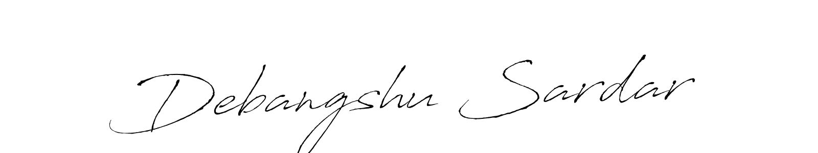 How to make Debangshu Sardar name signature. Use Antro_Vectra style for creating short signs online. This is the latest handwritten sign. Debangshu Sardar signature style 6 images and pictures png