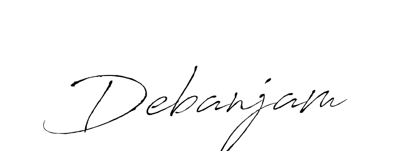 Make a beautiful signature design for name Debanjam. With this signature (Antro_Vectra) style, you can create a handwritten signature for free. Debanjam signature style 6 images and pictures png