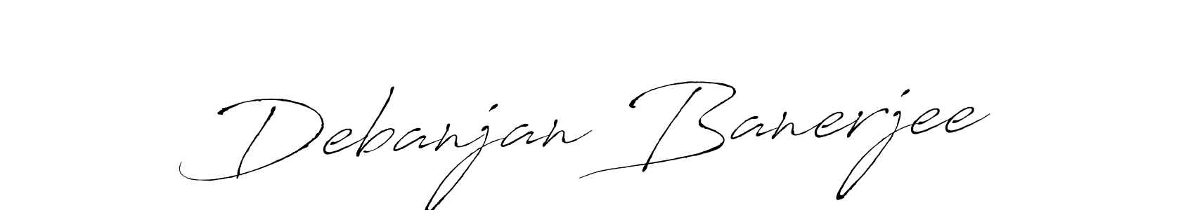 Design your own signature with our free online signature maker. With this signature software, you can create a handwritten (Antro_Vectra) signature for name Debanjan Banerjee. Debanjan Banerjee signature style 6 images and pictures png