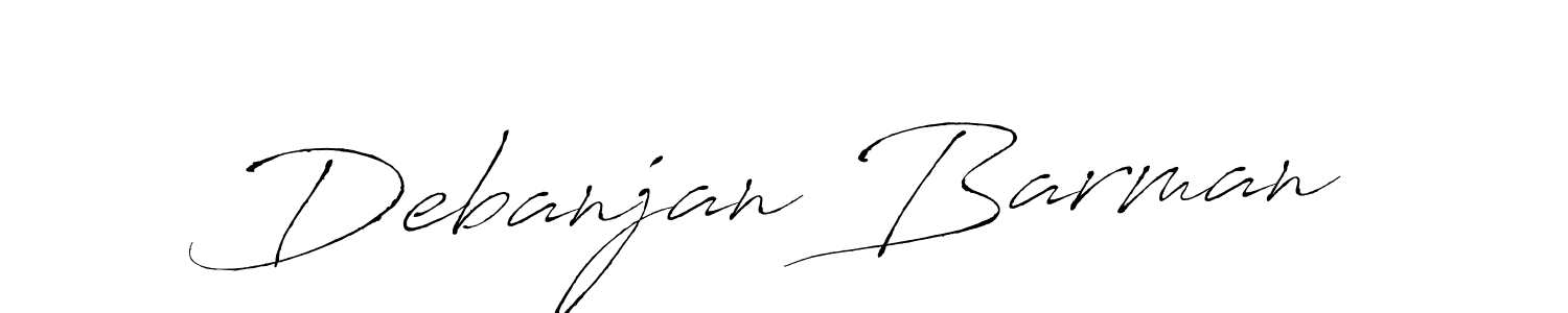 Create a beautiful signature design for name Debanjan Barman. With this signature (Antro_Vectra) fonts, you can make a handwritten signature for free. Debanjan Barman signature style 6 images and pictures png