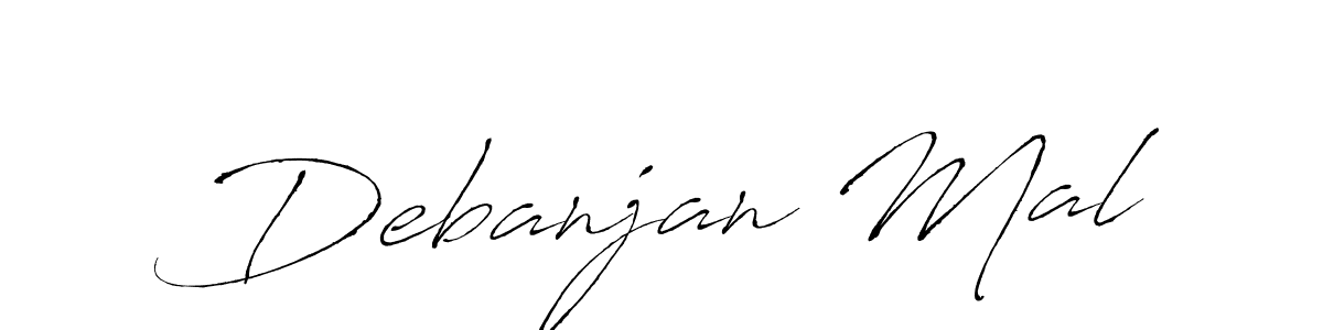 Debanjan Mal stylish signature style. Best Handwritten Sign (Antro_Vectra) for my name. Handwritten Signature Collection Ideas for my name Debanjan Mal. Debanjan Mal signature style 6 images and pictures png