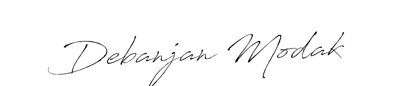 How to make Debanjan Modak signature? Antro_Vectra is a professional autograph style. Create handwritten signature for Debanjan Modak name. Debanjan Modak signature style 6 images and pictures png