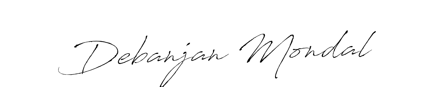Antro_Vectra is a professional signature style that is perfect for those who want to add a touch of class to their signature. It is also a great choice for those who want to make their signature more unique. Get Debanjan Mondal name to fancy signature for free. Debanjan Mondal signature style 6 images and pictures png