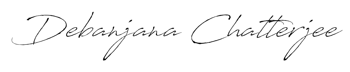 A classic penmanship look for Debanjana Chatterjee. The Antro_Vectra font brings timeless elegance and confidence to every signed document. Debanjana Chatterjee signature style 6 images and pictures png