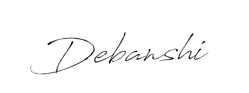 You should practise on your own different ways (Antro_Vectra) to write your name (Debanshi) in signature. don't let someone else do it for you. Debanshi signature style 6 images and pictures png