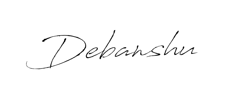 You should practise on your own different ways (Antro_Vectra) to write your name (Debanshu) in signature. don't let someone else do it for you. Debanshu signature style 6 images and pictures png