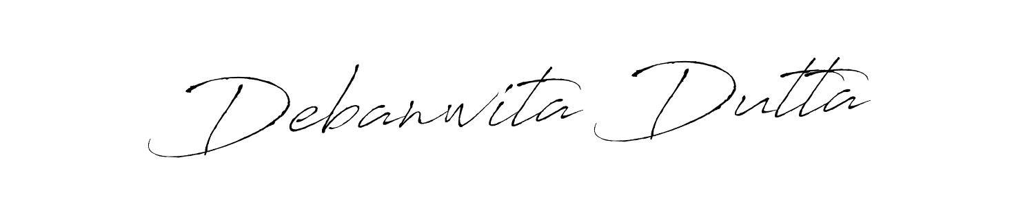 How to make Debanwita Dutta signature? Antro_Vectra is a professional autograph style. Create handwritten signature for Debanwita Dutta name. Debanwita Dutta signature style 6 images and pictures png