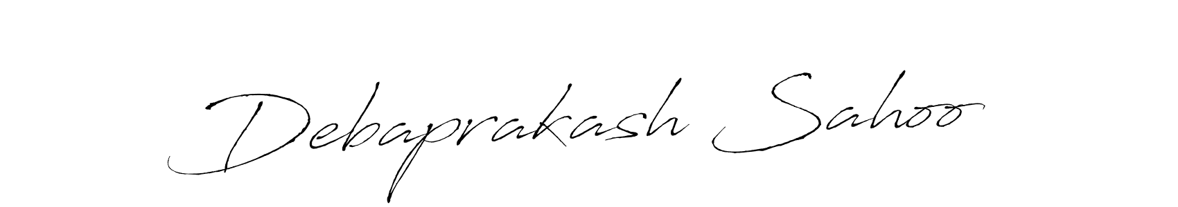 How to make Debaprakash Sahoo signature? Antro_Vectra is a professional autograph style. Create handwritten signature for Debaprakash Sahoo name. Debaprakash Sahoo signature style 6 images and pictures png