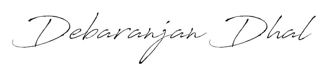 Stand out with a creative autograph for Debaranjan Dhal. The Antro_Vectra styling blends modern aesthetics with classic signature flourishes. Debaranjan Dhal signature style 6 images and pictures png