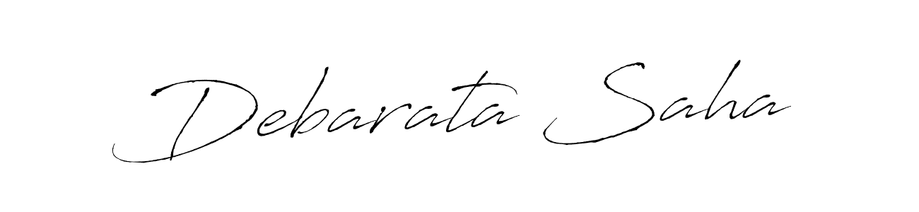 Make a beautiful signature design for name Debarata Saha. With this signature (Antro_Vectra) style, you can create a handwritten signature for free. Debarata Saha signature style 6 images and pictures png