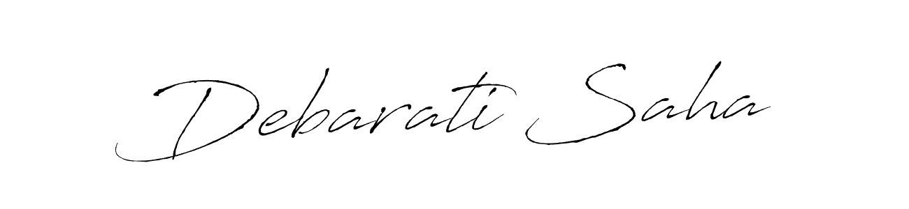 Debarati Saha stylish signature style. Best Handwritten Sign (Antro_Vectra) for my name. Handwritten Signature Collection Ideas for my name Debarati Saha. Debarati Saha signature style 6 images and pictures png