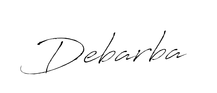 Use a signature maker to create a handwritten signature online. With this signature software, you can design (Antro_Vectra) your own signature for name Debarba. Debarba signature style 6 images and pictures png