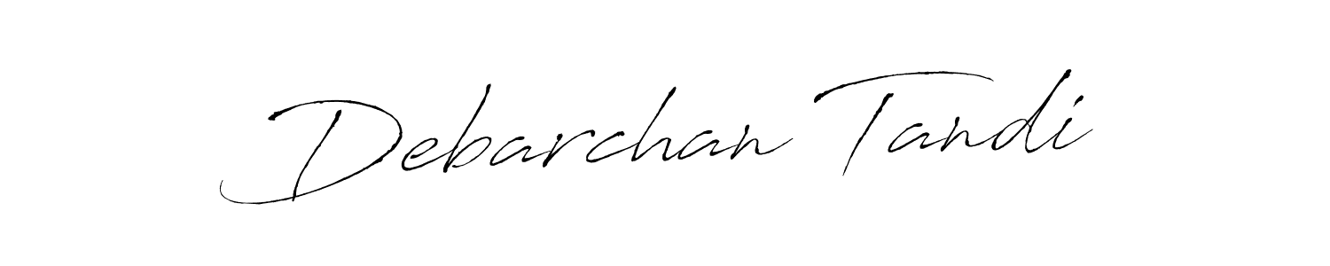 Make a beautiful signature design for name Debarchan Tandi. With this signature (Antro_Vectra) style, you can create a handwritten signature for free. Debarchan Tandi signature style 6 images and pictures png