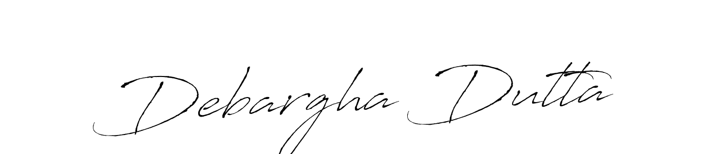 Make a beautiful signature design for name Debargha Dutta. With this signature (Antro_Vectra) style, you can create a handwritten signature for free. Debargha Dutta signature style 6 images and pictures png