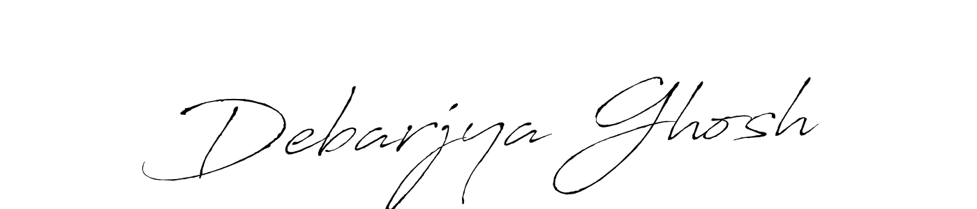 Create a beautiful signature design for name Debarjya Ghosh. With this signature (Antro_Vectra) fonts, you can make a handwritten signature for free. Debarjya Ghosh signature style 6 images and pictures png