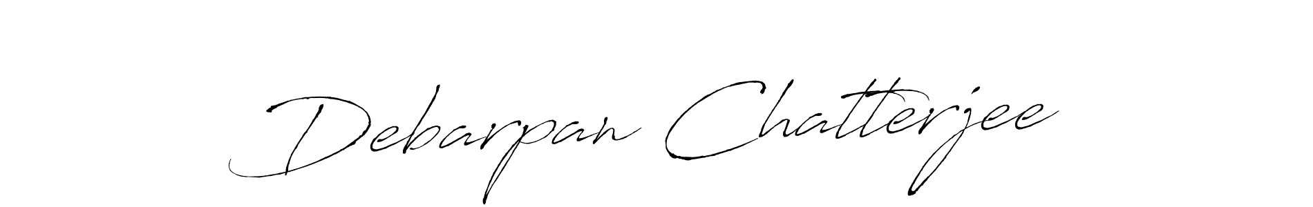 Debarpan Chatterjee stylish signature style. Best Handwritten Sign (Antro_Vectra) for my name. Handwritten Signature Collection Ideas for my name Debarpan Chatterjee. Debarpan Chatterjee signature style 6 images and pictures png