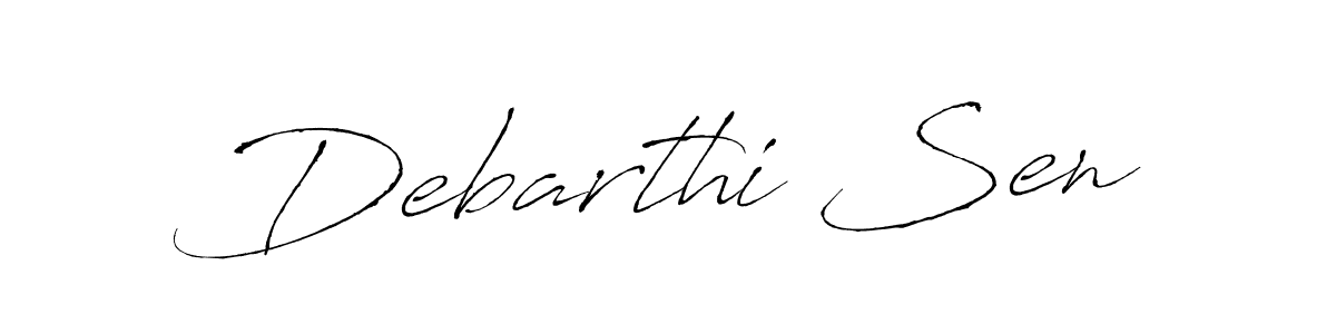 Design your own signature with our free online signature maker. With this signature software, you can create a handwritten (Antro_Vectra) signature for name Debarthi Sen. Debarthi Sen signature style 6 images and pictures png
