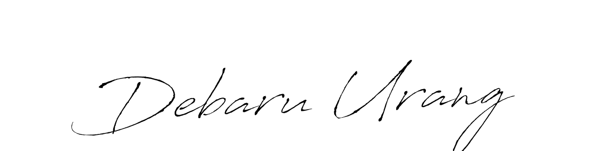 Design your own signature with our free online signature maker. With this signature software, you can create a handwritten (Antro_Vectra) signature for name Debaru Urang. Debaru Urang signature style 6 images and pictures png