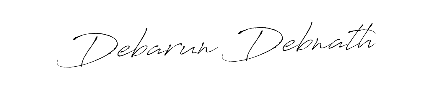 You should practise on your own different ways (Antro_Vectra) to write your name (Debarun Debnath) in signature. don't let someone else do it for you. Debarun Debnath signature style 6 images and pictures png