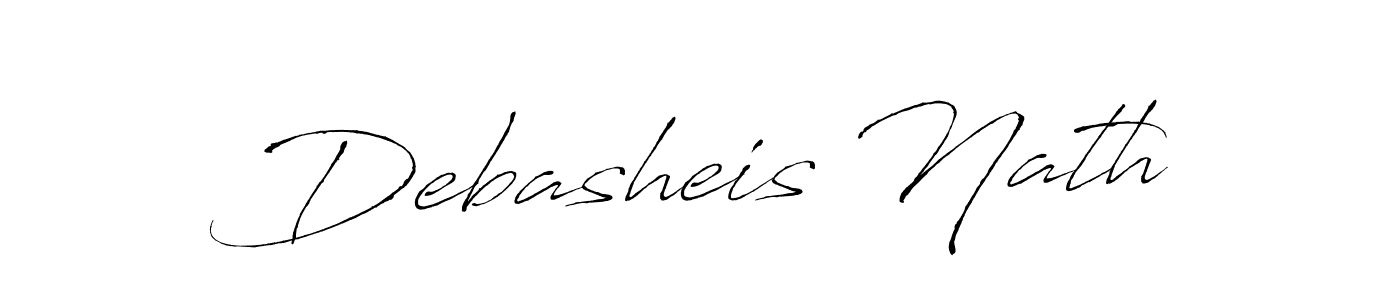 Antro_Vectra is a professional signature style that is perfect for those who want to add a touch of class to their signature. It is also a great choice for those who want to make their signature more unique. Get Debasheis Nath name to fancy signature for free. Debasheis Nath signature style 6 images and pictures png