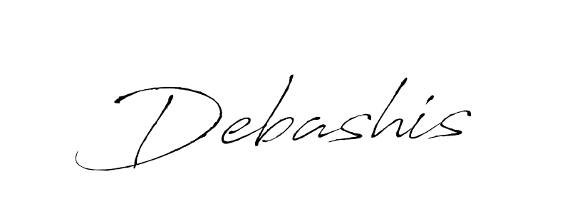 Design your own signature with our free online signature maker. With this signature software, you can create a handwritten (Antro_Vectra) signature for name Debashis. Debashis signature style 6 images and pictures png