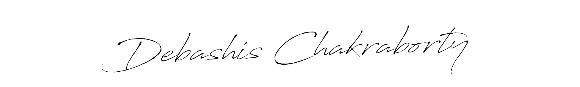 Debashis Chakraborty stylish signature style. Best Handwritten Sign (Antro_Vectra) for my name. Handwritten Signature Collection Ideas for my name Debashis Chakraborty. Debashis Chakraborty signature style 6 images and pictures png