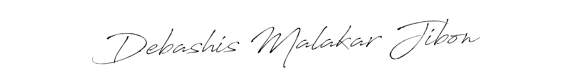 Create a beautiful signature design for name Debashis Malakar Jibon. With this signature (Antro_Vectra) fonts, you can make a handwritten signature for free. Debashis Malakar Jibon signature style 6 images and pictures png