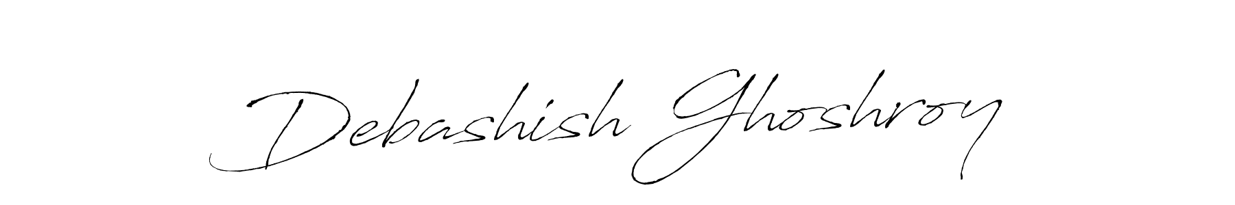 How to make Debashish Ghoshroy signature? Antro_Vectra is a professional autograph style. Create handwritten signature for Debashish Ghoshroy name. Debashish Ghoshroy signature style 6 images and pictures png