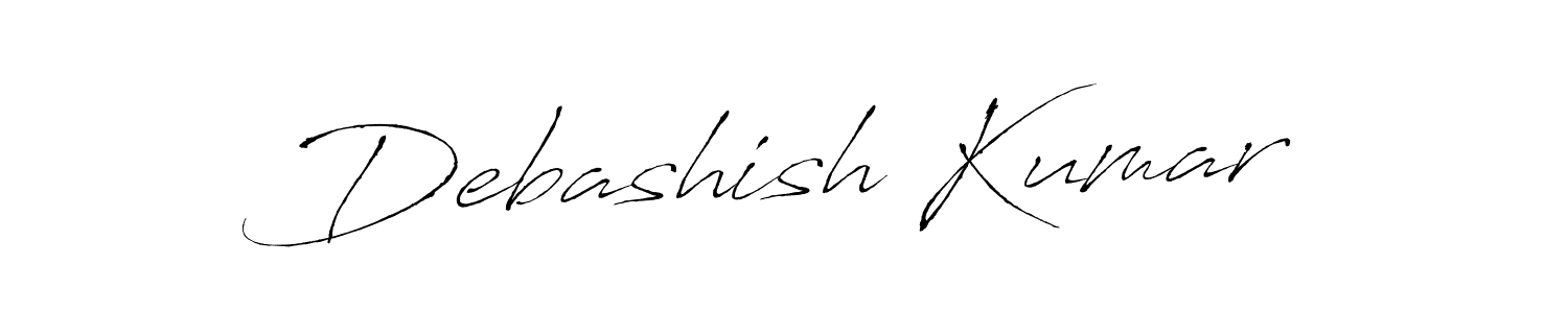 Design your own signature with our free online signature maker. With this signature software, you can create a handwritten (Antro_Vectra) signature for name Debashish Kumar. Debashish Kumar signature style 6 images and pictures png