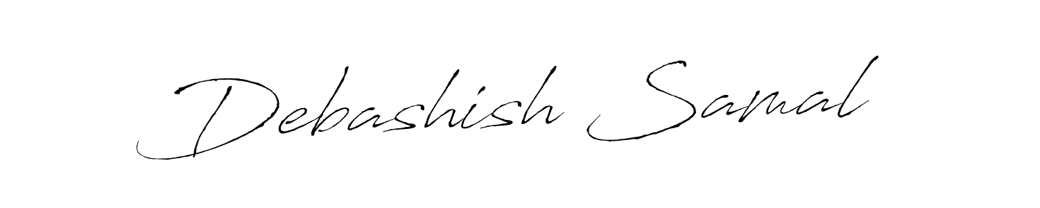 How to make Debashish Samal name signature. Use Antro_Vectra style for creating short signs online. This is the latest handwritten sign. Debashish Samal signature style 6 images and pictures png